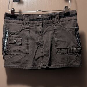 Vintage Y2K Lip Service Cargo Micromini